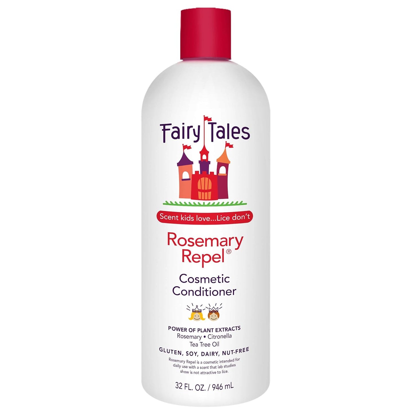 Rosemary Repel Daily Conditioner for Children – Pleasantly Scented, Lice Resistant, 32 Fl Oz (Single Pack)
