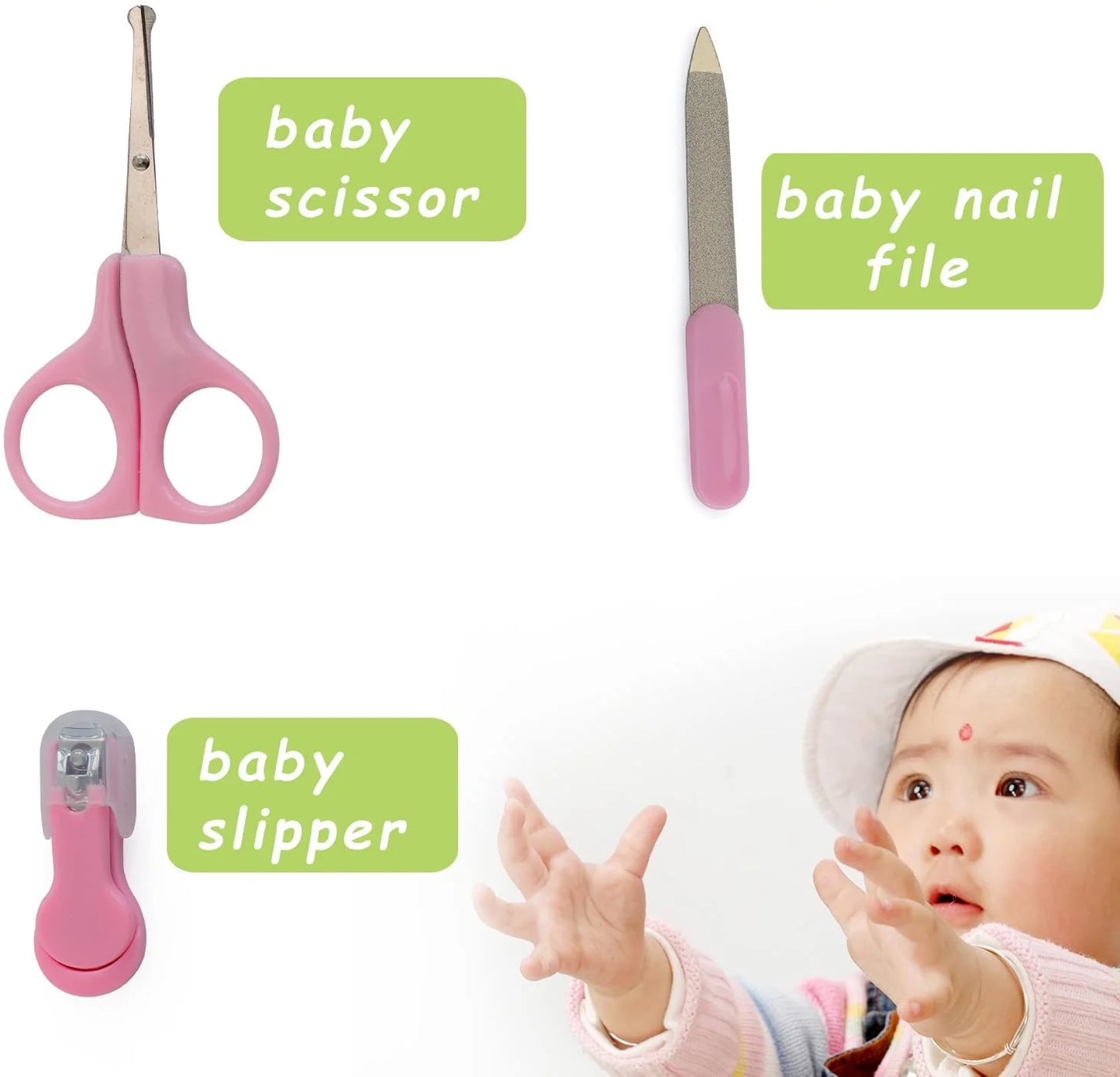 10-Piece Portable Newborn Baby Care and Grooming Set