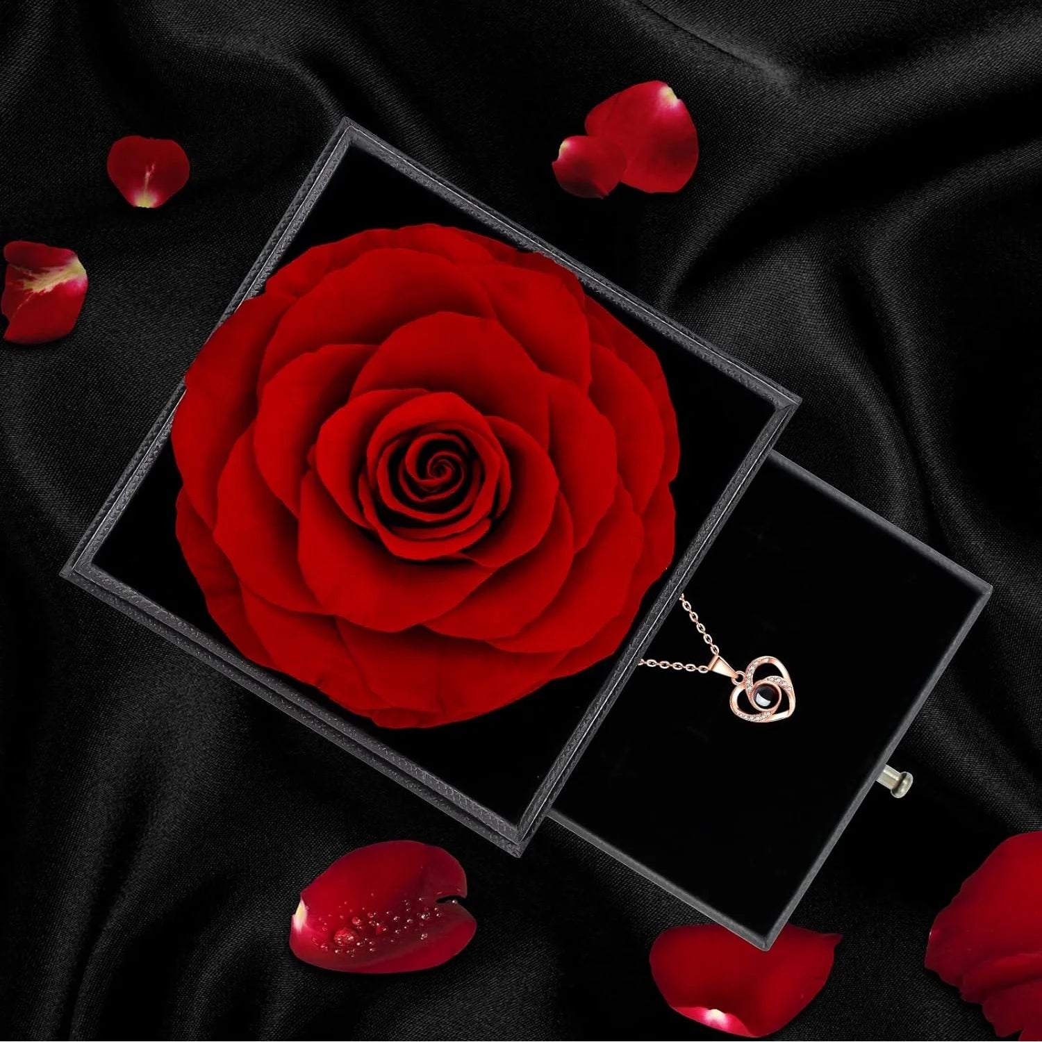 Eternal Love Red Rose Necklace - A Timeless Gift for Her