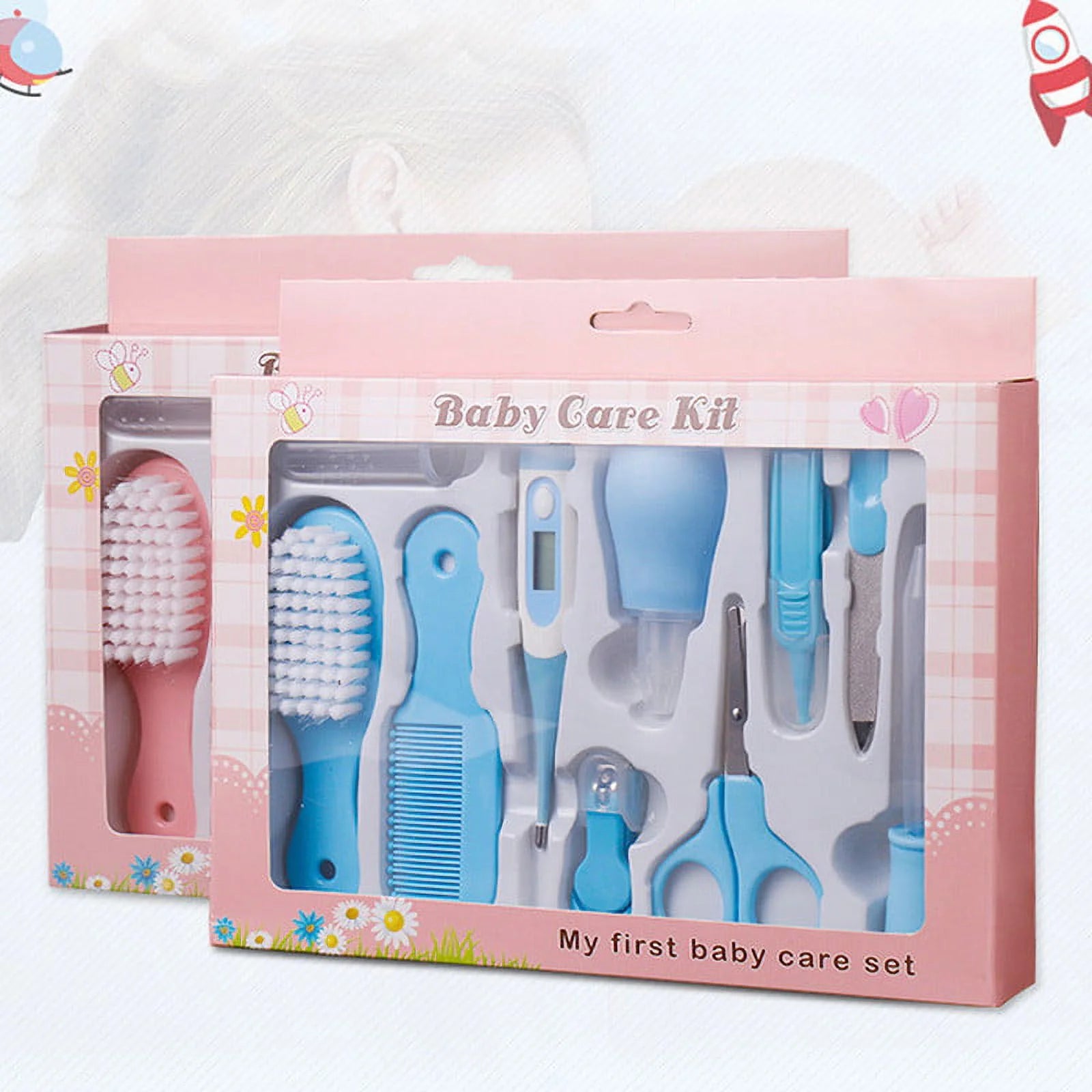 10-Piece Portable Newborn Baby Care and Grooming Set