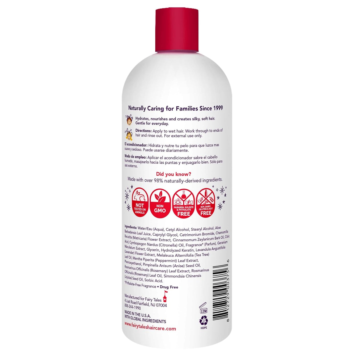 Rosemary Repel Daily Conditioner for Children – Pleasantly Scented, Lice Resistant, 32 Fl Oz (Single Pack)