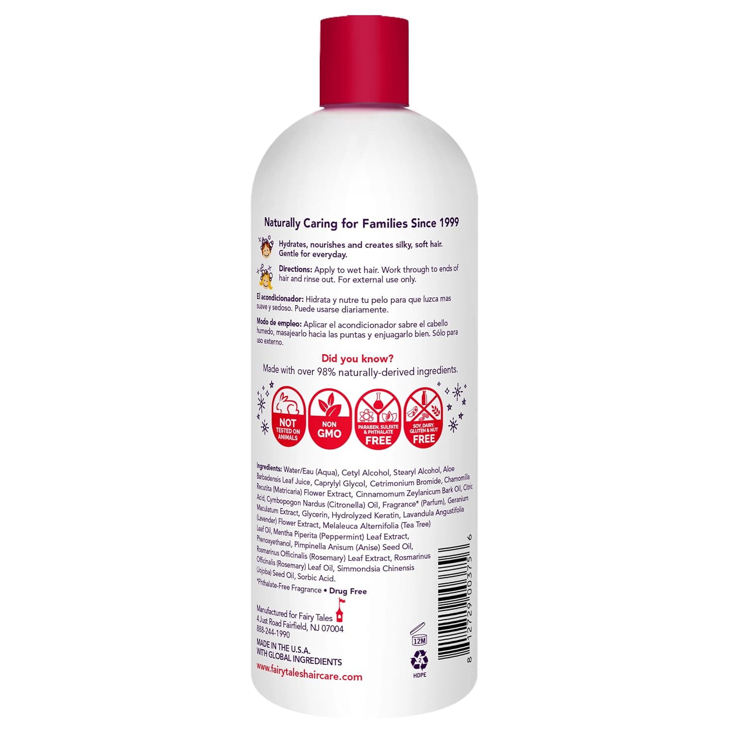 Rosemary Repel Daily Conditioner for Children – Pleasantly Scented, Lice Resistant, 32 Fl Oz (Single Pack)