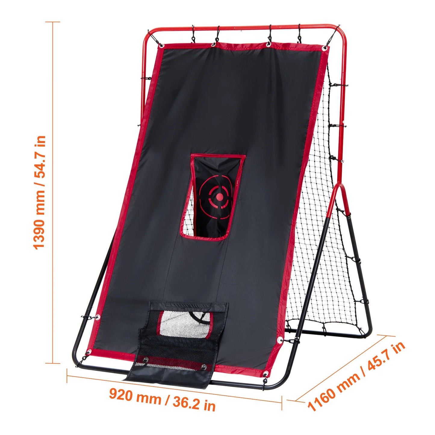 Ultimate Dual-Sided Baseball & Softball Rebounder Net - 3.5 x 4.5 Ft Pitch Trainer for Perfecting Your Skills!