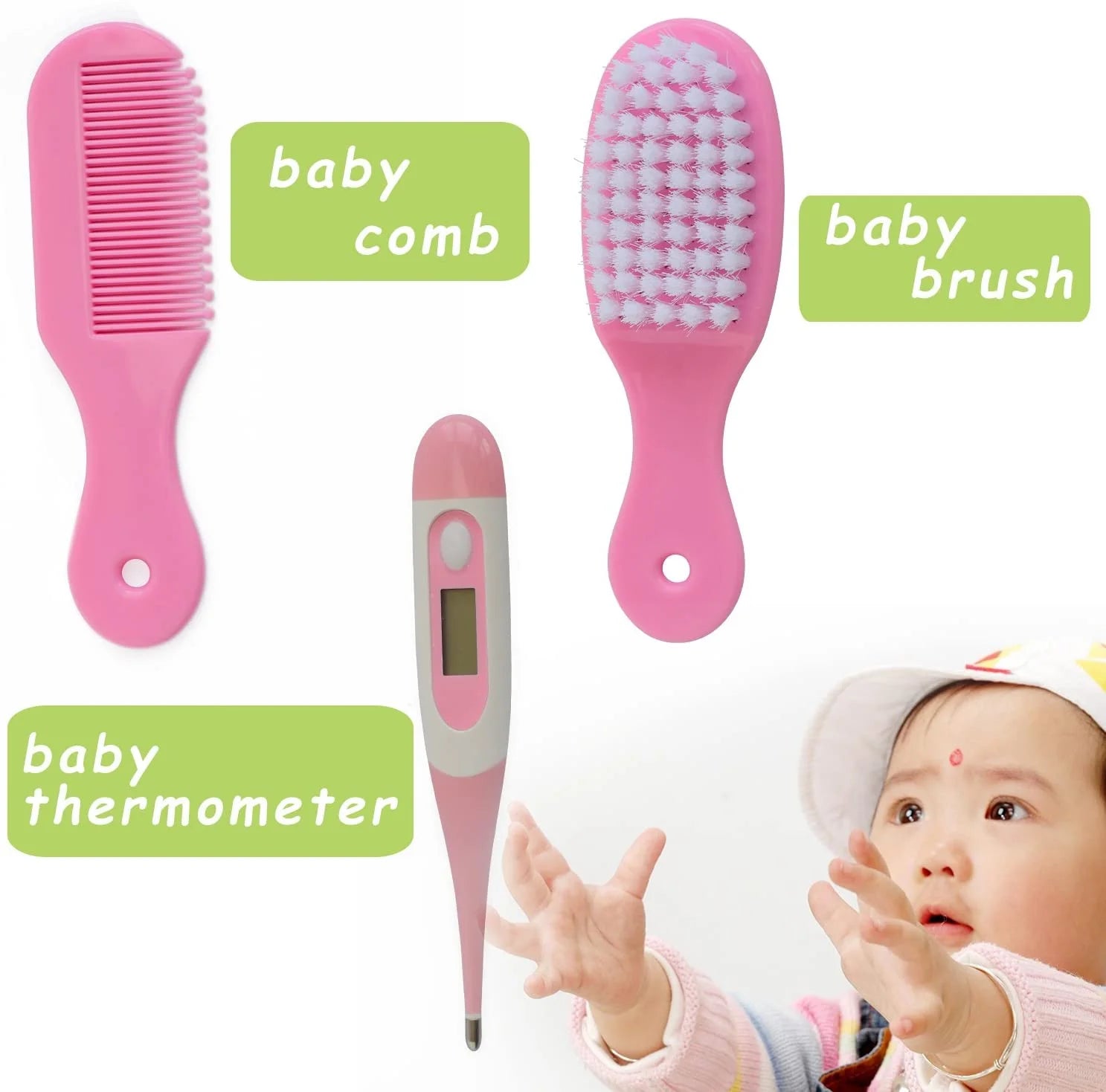 10-Piece Portable Newborn Baby Care and Grooming Set