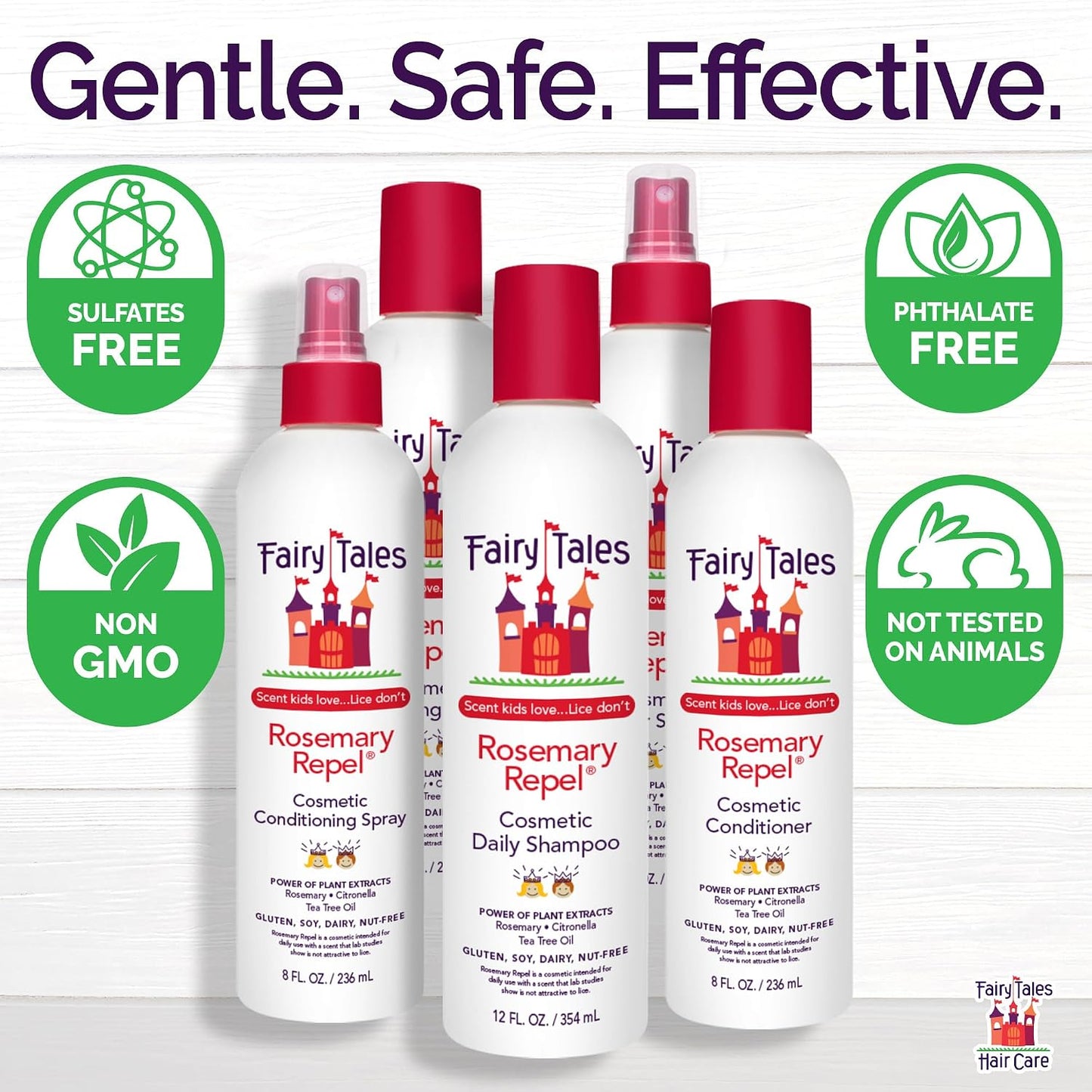 Rosemary Repel Daily Conditioner for Children – Pleasantly Scented, Lice Resistant, 32 Fl Oz (Single Pack)