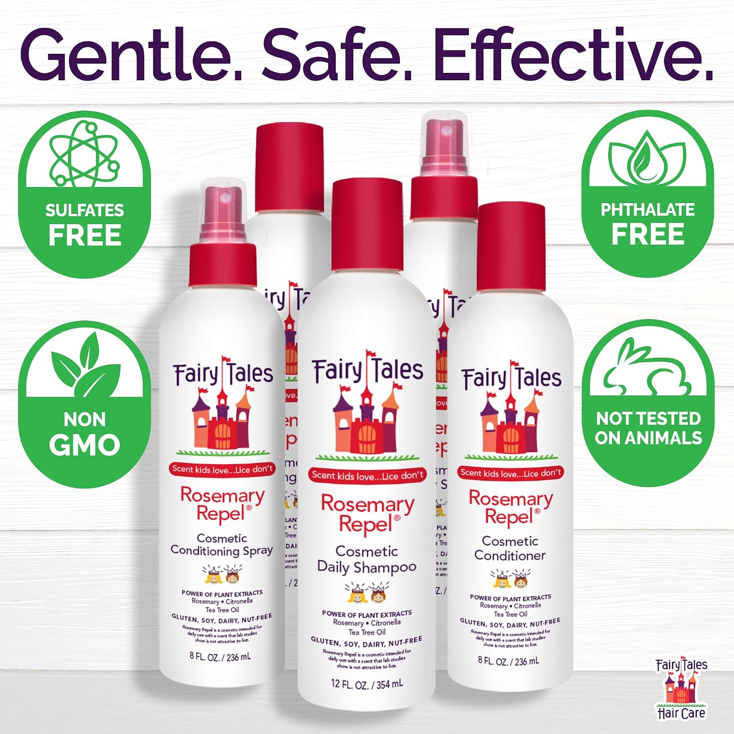 Rosemary Repel Daily Conditioner for Children – Pleasantly Scented, Lice Resistant, 32 Fl Oz (Single Pack)