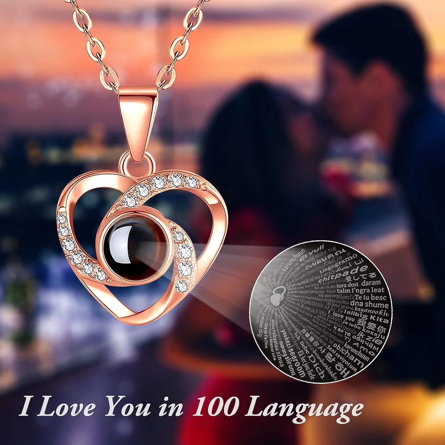 Eternal Love Red Rose Necklace - A Timeless Gift for Her