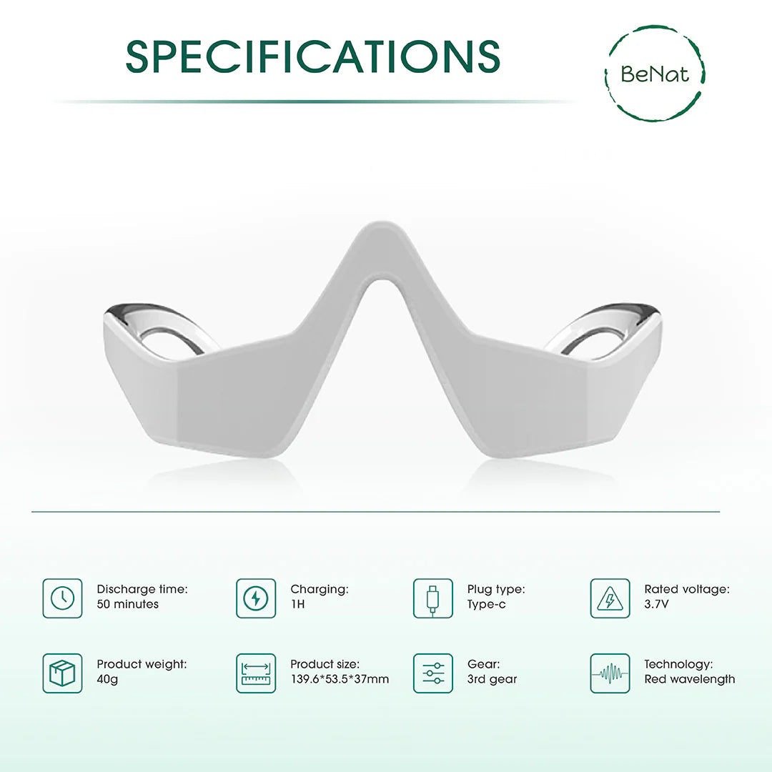 Under-Eye Red Light Therapy Rejuvenation and Relaxation System