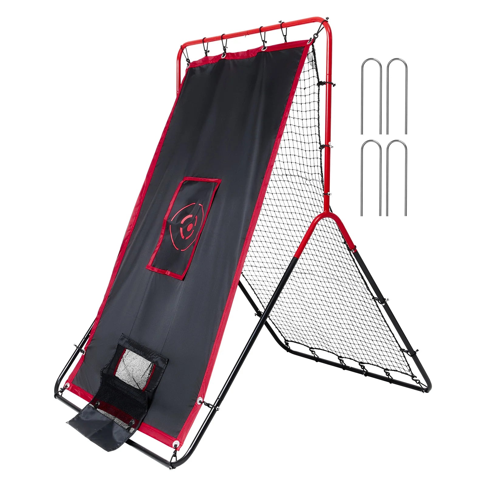 Ultimate Dual-Sided Baseball & Softball Rebounder Net - 3.5 x 4.5 Ft Pitch Trainer for Perfecting Your Skills!