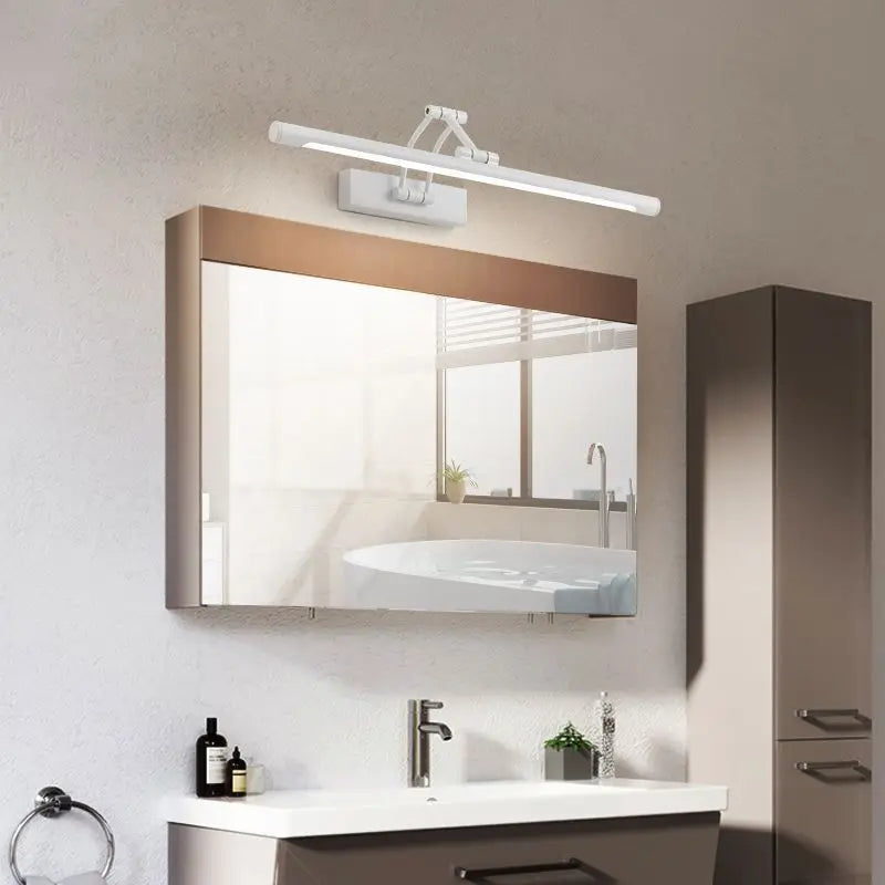 QUASHION LED Metal Foldable Bathroom Mirror Wall Lamp - Modern Nordic Sconce Lighting Fixture for Dressing Tables