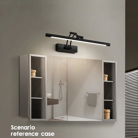 QUASHION LED Metal Foldable Bathroom Mirror Wall Lamp - Modern Nordic Sconce Lighting Fixture for Dressing Tables