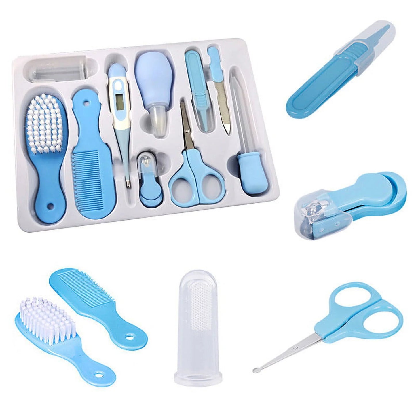 10-Piece Portable Newborn Baby Care and Grooming Set