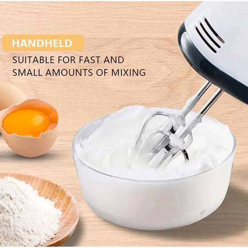 Automatic Electric Hand Mixer with Stand and Bowl - Multifunctional Kitchen Appliance for Dough Kneading, Egg Beating, and Culinary Preparation
