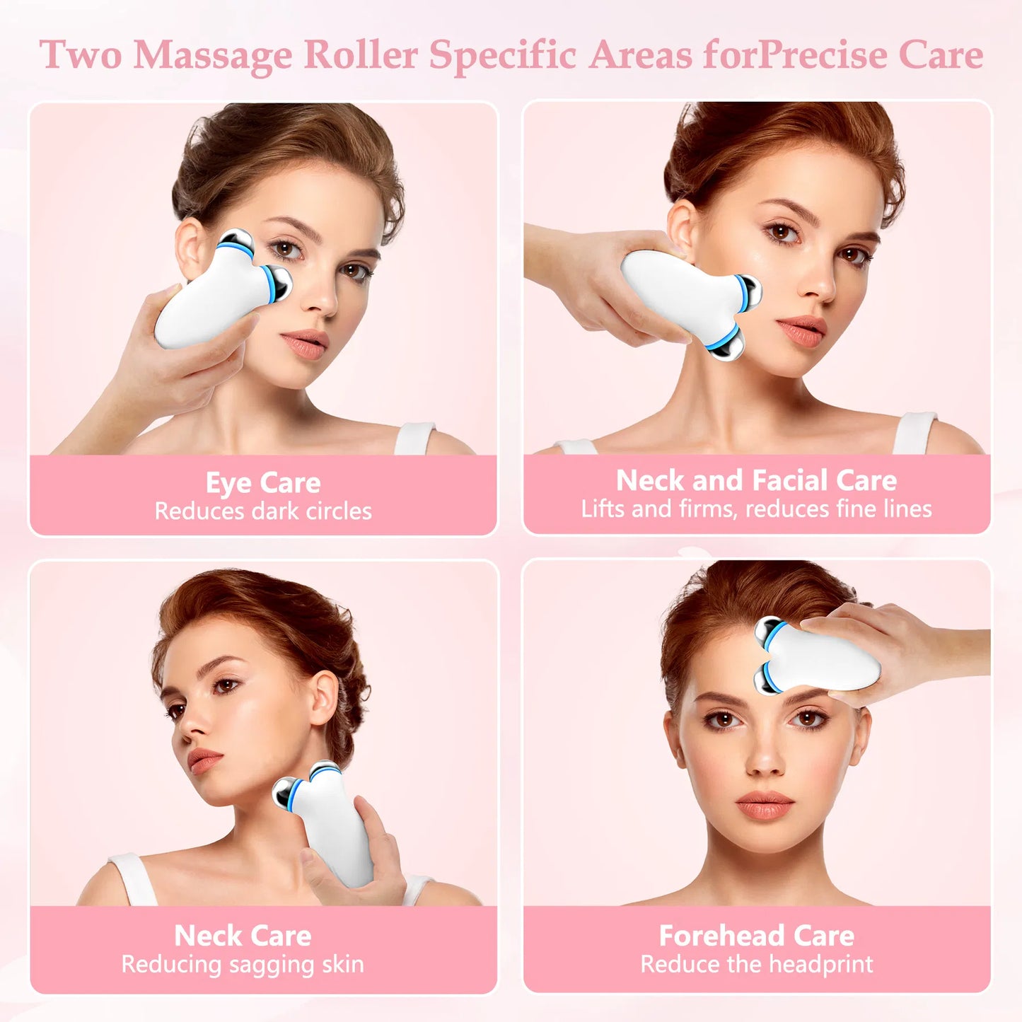 Rejuvenate Your Skin: Microcurrent Facial Device for Anti-Aging & Enhanced Skincare Absorption - White
