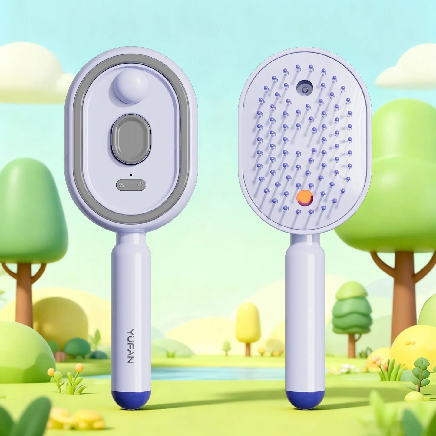Electric Airbag Massage Comb with Essential Oil Atomization - Anti-Static Hair Brush for Enhanced Styling and Care